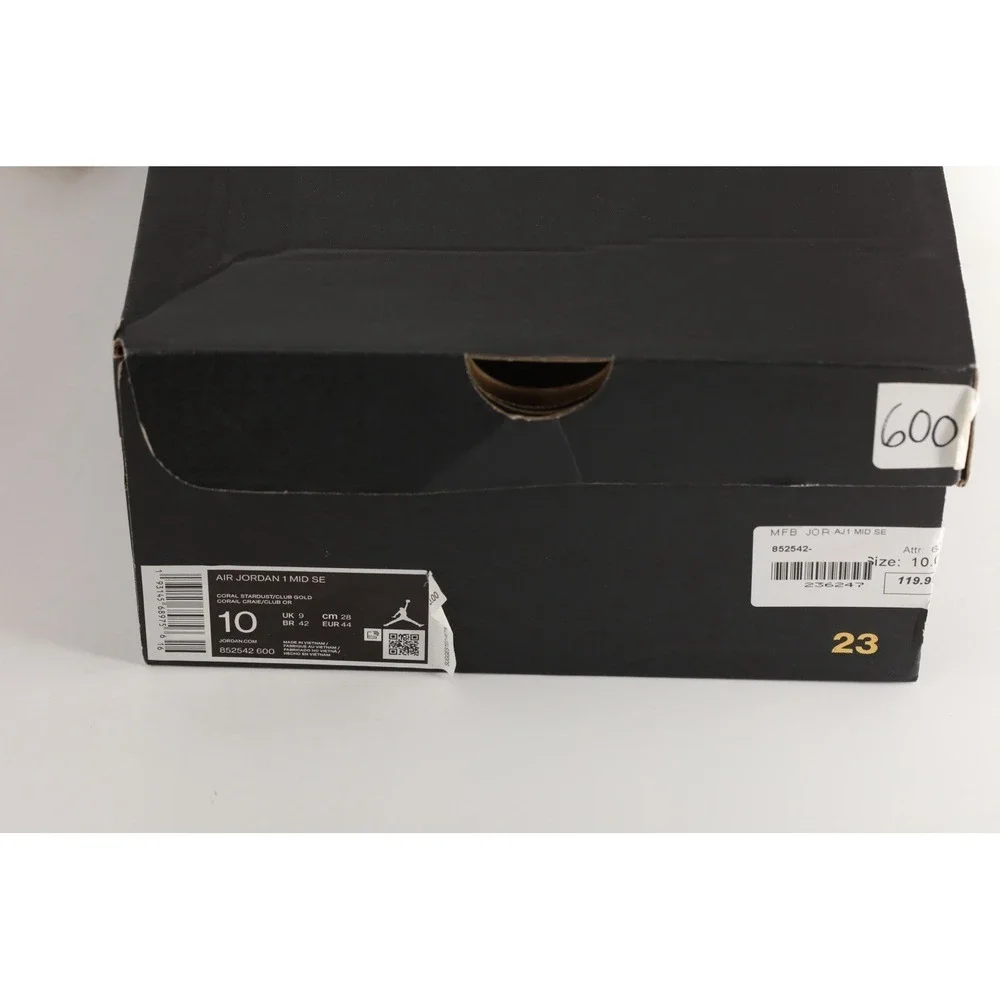 Nike Air Jordan 1 'Coral Gold' 852542-600 US Men's Size 10 w box Preowned